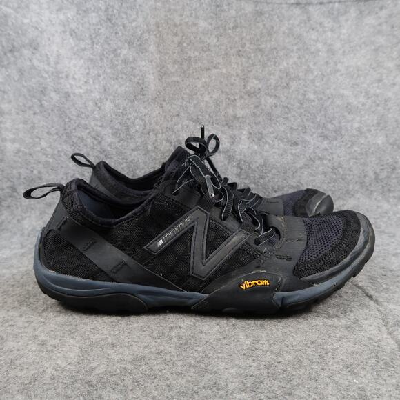 New Balance Shoes Womens 9 Minimus Trail Running Sneakers Vibram Athletic Black - Picture 1 of 15